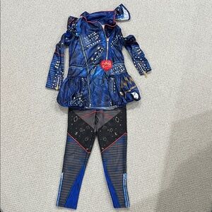 Disney Descendent  Blue and Black Superhero Costume Halloween